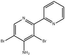 4-Amino-3,5-dibromo-2,2'-bipyridine 구조식 이미지