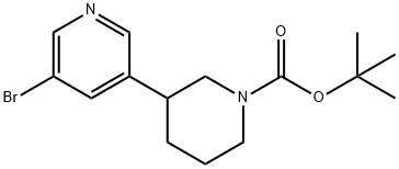 3-Bromo-5-(N-Boc-piperidin-3-yl)pyridine Structure