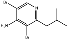 4-Amino-3,5-dibromo-2-(iso-butyl)pyridine Structure