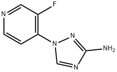 1-(3-fluoropyridin-4-yl)-1H-1,2,4-triazol-3-amine Structure