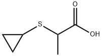 2-(Cyclopropylthio)propanoic Acid Structure