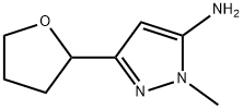 1-methyl-3-(oxolan-2-yl)-1H-pyrazol-5-amine 구조식 이미지