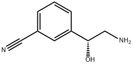 3-[(1R)-2-amino-1-hydroxyethyl]benzonitrile Structure