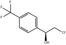 (1S)-2-chloro-1-[4-(trifluoromethyl)phenyl]ethan-1-ol Structure