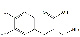 (S)-3-amino-2-(3-hydroxy-4-methoxybenzyl)propanoicacid Structure