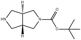 (3As,6as)-tert-butyl hexahydropyrrolo[3,4-c]pyrrole-2(1h)-carboxylate 구조식 이미지