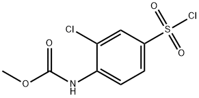 methyl N-[2-chloro-4-(chlorosulfonyl)phenyl]carbamate 구조식 이미지