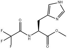 L-Histidine, N-(2,2,2-trifluoroacetyl)-, methyl ester 구조식 이미지