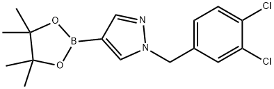 1-(3,4-Dichlorobenzyl)-4-(4,4,5,5-tetramethyl-1,3,2-dioxaborolan-2-yl)-1H-pyrazole Structure