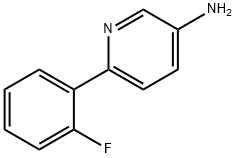 6-(2-fluorophenyl)pyridin-3-amine 구조식 이미지