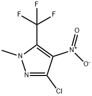 3-CHLORO-1-METHYL-4-NITRO-5-(TRIFLUOROMETHYL)-1H-PYRAZOLE Structure
