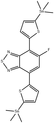 5-Fluoro-4,7-bis(5-(trimethylstannyl)thiophen-2-yl)benzo[c][1,2,5]thiadiazole Structure