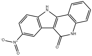 8-Nitro-5H-indolo[3,2-c]quinolin-6(11H)-one Structure