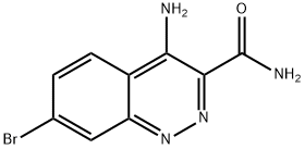 4-amino-7-bromocinnoline-3-carboxamide Structure