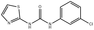 N-(3-chlorophenyl)-N'-(1,3-thiazol-2-yl)urea 구조식 이미지