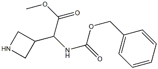 3-Azetidineacetic acid, alpha-[[(phenylmethoxy)carbonyl]amino]-, methyl ester Structure