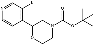 N-Boc-2-(3-Bromo-4-pyridinyl)morpholine Structure