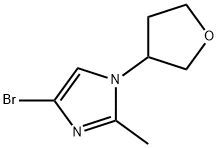 4-Bromo-1-(3-tetrahydrofuranyl)-2-methylimidazole Structure