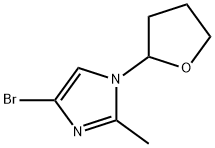 4-Bromo-1-(2-tetrahydrofuranyl)-2-methylimidazole Structure