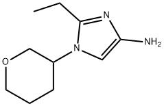 1-(Oxan-3-yl)-2-ethylimidazol-4-amine 구조식 이미지