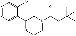 2-(N-Boc-morpholin-2-yl)bromobenzene Structure