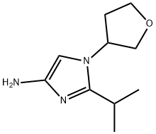 1-(Oxolan-3-yl)-2-(1-methylethyl)-1H-imidazol-4-amine 구조식 이미지