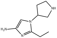 1-(Pyrrolidin-3-yl)-2-ethylimidazol-4-amine 구조식 이미지