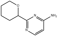 2-(tetrahydro-2H-pyran-2-yl)pyrimidin-4-amine 구조식 이미지