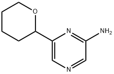 6-(tetrahydro-2H-pyran-2-yl)pyrazin-2-amine 구조식 이미지