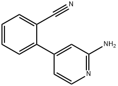 2-Amino-4-(2-cyanophenyl)pyridine Structure