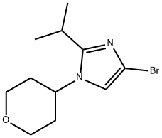 4-Bromo-1-(oxan-4-yl)-2-(iso-propyl)imidazole Structure