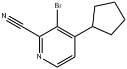 3-Bromo-4-cyclopentyl-2-pyridinecarbonitrile 구조식 이미지