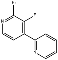 2-Bromo-3-fluoro-4,2'-bipyridine 구조식 이미지