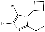 4,5-Dibromo-1-cyclobutyl-2-ethyl-1H-imidazole Structure