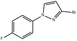 3-Bromo-1-(4-fluorophenyl)pyrazole 구조식 이미지