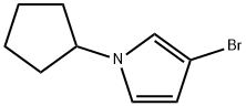 3-Bromo-1-(cyclopentyl)-1H-pyrrole Structure