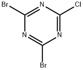 2,4-Dibromo-6-chloro-1,3,5-triazine Structure