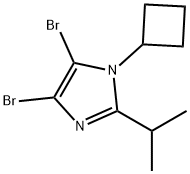 4,5-Dibromo-1-cyclobutyl-2-(iso-propyl)-1H-imidazole Structure