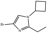 4-Bromo-1-cyclobutyl-2-ethylimidazole Structure