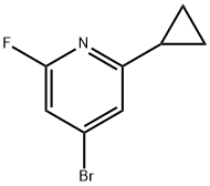 4-Bromo-2-fluoro-6-cyclopropylpyridine Structure