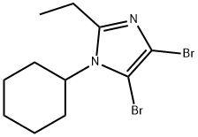 4,5-Dibromo-1-cyclohexyl-2-ethyl-1H-imidazole Structure