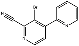 3-Bromo-4-(pyridin-2-yl)-2-pyridinecarbonitrile 구조식 이미지