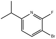 3-Bromo-2-fluoro-6-(iso-propyl)pyridine 구조식 이미지