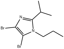 4,5-Dibromo-1-(n-propyl)-2-(iso-propyl)-1H-imidazole Structure