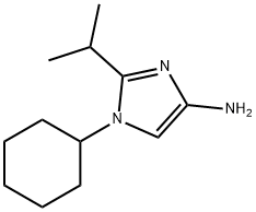 1-Cyclohexyl-2-(1-methylethyl)-1H-imidazol-4-amine 구조식 이미지