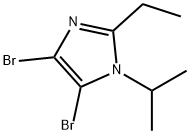 4,5-Dibromo-1-(iso-propyl)-2-ethyl-1H-imidazole 구조식 이미지