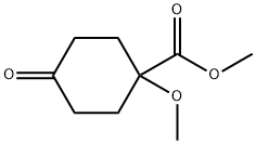 methyl 1-methoxy-4-oxocyclohexane-1-carboxylate Structure