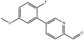 5-(2-Fluoro-5-methoxyphenyl)picolinaldehyde Structure