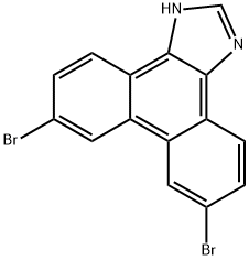 6,9-Dibromo-1H-phenanthro[9,10-d]imidazole Structure
