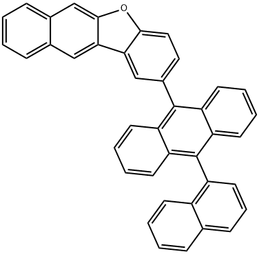 2-[10-(1-Naphthalenyl)-9-anthracenyl]benzo[b]naphtho[2,3-d]furan Structure